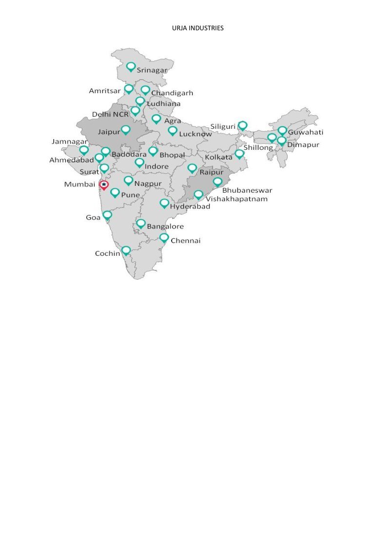 URJA INDUSTRIES company profile page 17